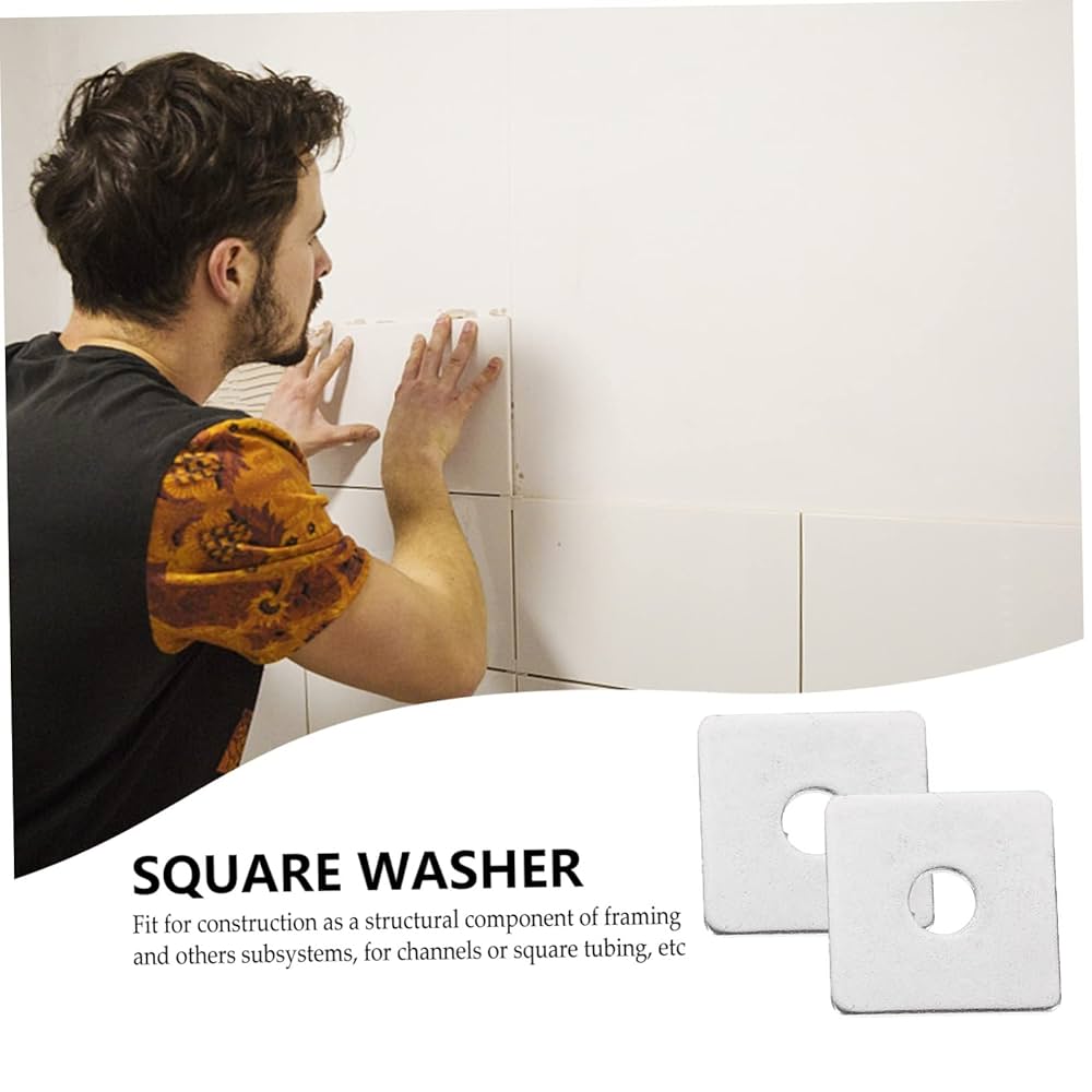 Amazon | Mobestech 10個 角座金ガスケット 丈夫な四角